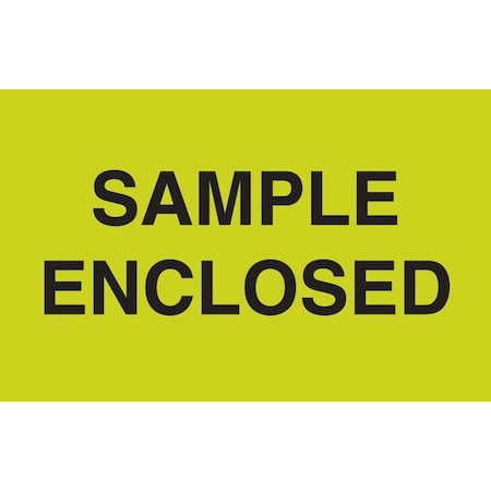 Decker Tape Products Label, DL2782, SAMPLE ENCLOSED, 3" X 5" DL2782